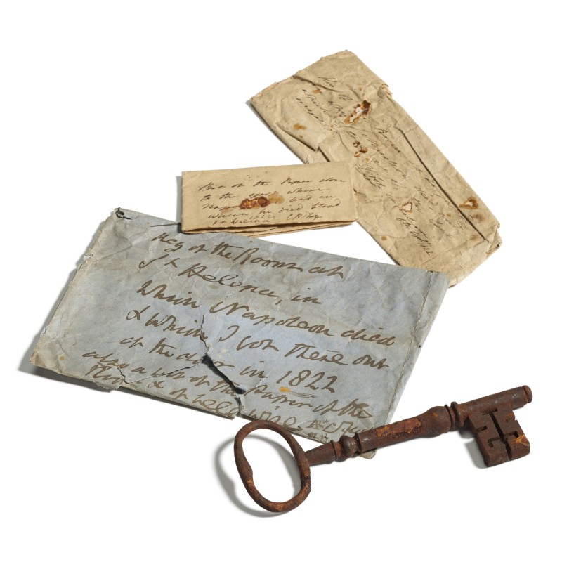 Un manuscrito y la llave de la habitación donde murió Napoleón son subastados por 112,000 dólares