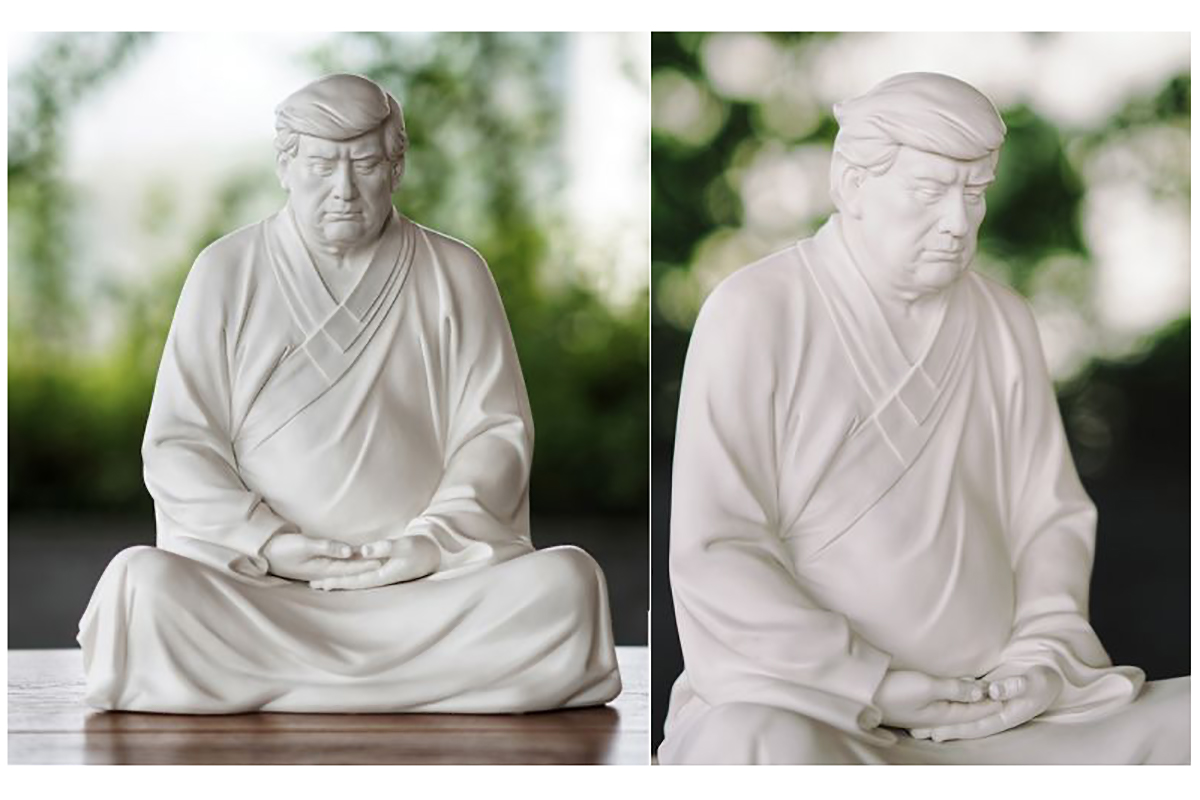 Estatuas de Donald Trump como Buda se venden en toda China