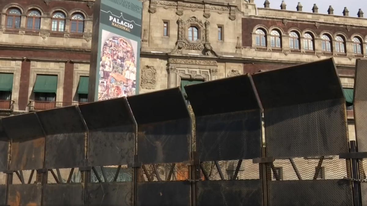 Vallas en Palacio Nacional son contra infiltrados