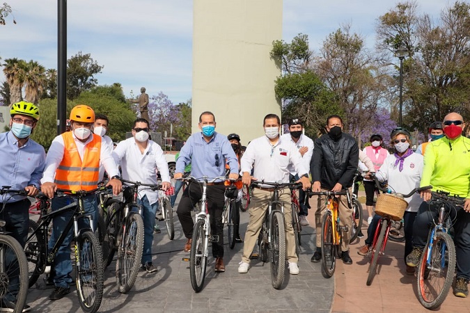 Inauguran ciclovía emergente de Prol. Alameda