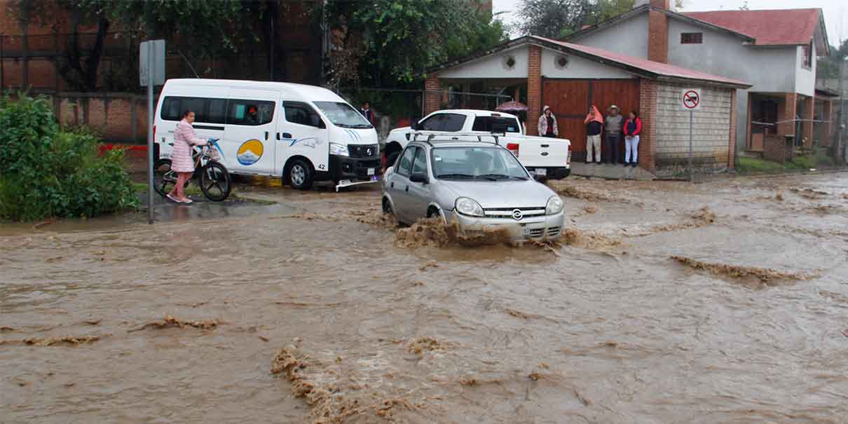 Temporal de lluvia afectó a 14 municipios de Puebla