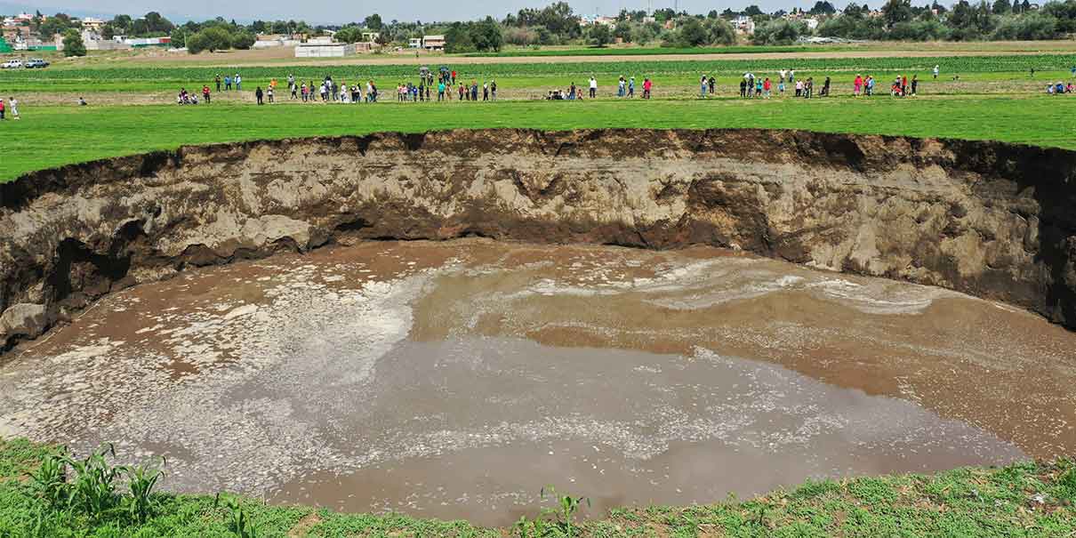 Estudio geohídrico resolverá causas del socavón en Juan C. Bonilla