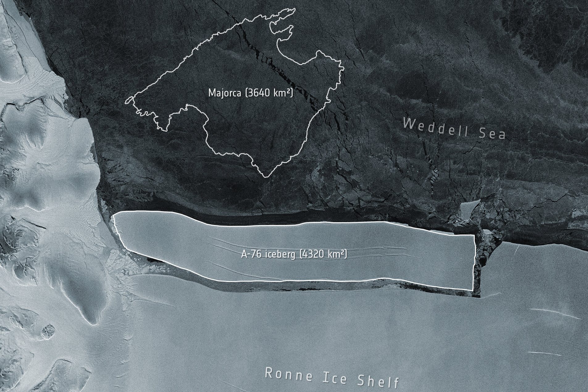 El iceberg más grande del mundo se desprende de la Antártida