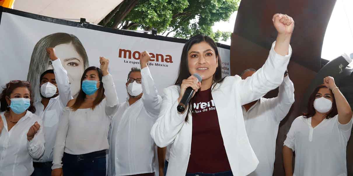 Con poco respaldo, Claudia Rivera cierra campaña y pide luchar por la 4T