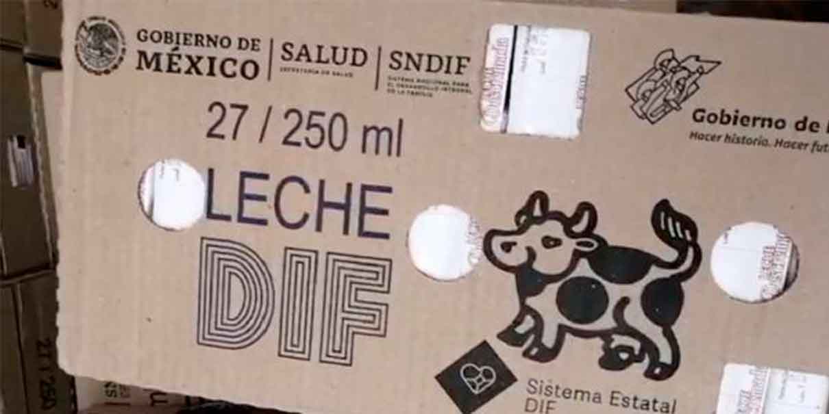 Denuncia contra autoridades municipales de Puebla por venta de leche en acto de campaña