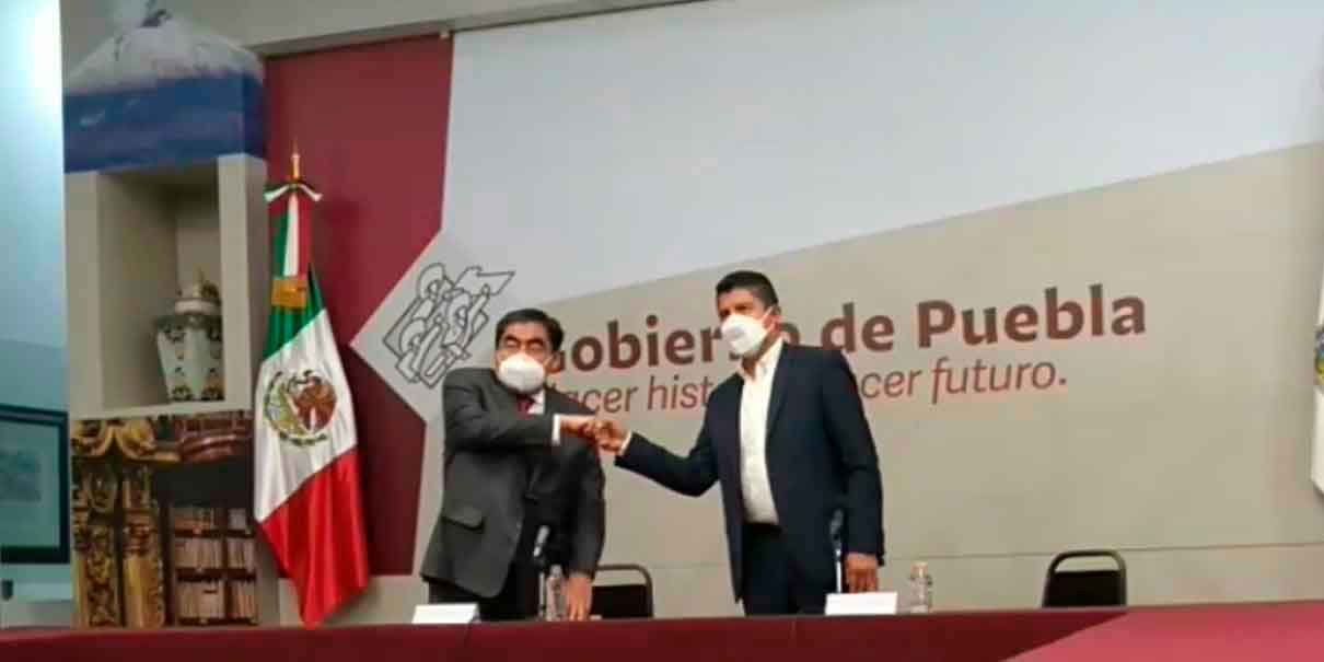 Acuerdan trabajo conjunto Barbosa y Lalo Rivera edil electo de Puebla capital