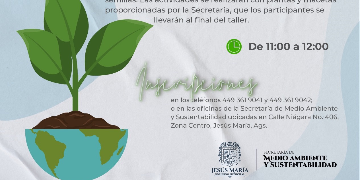 Conmemoran con talleres gratuitos el Día Mundial del Medio Ambiente en Jesús María