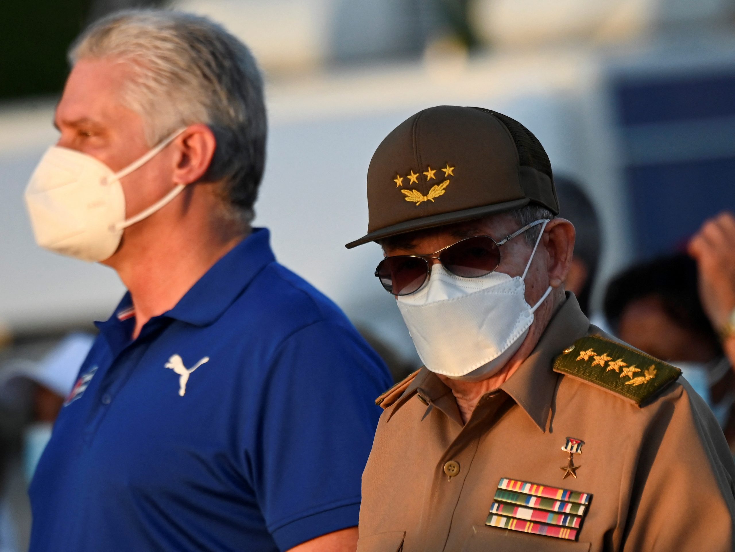 Miguel Díaz-Canel y Raúl