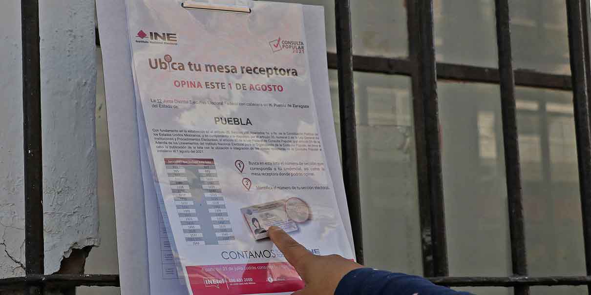 En tres sencillos pasos podrás participar en la Consulta Popular 2021 en Puebla