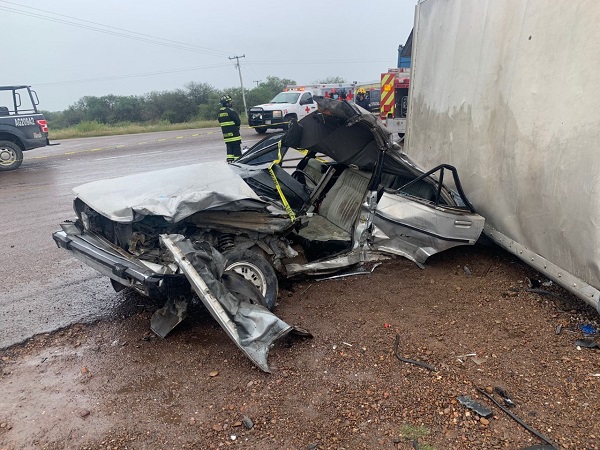Cinco lesionados deja accidente vial en carretera a La Ribera