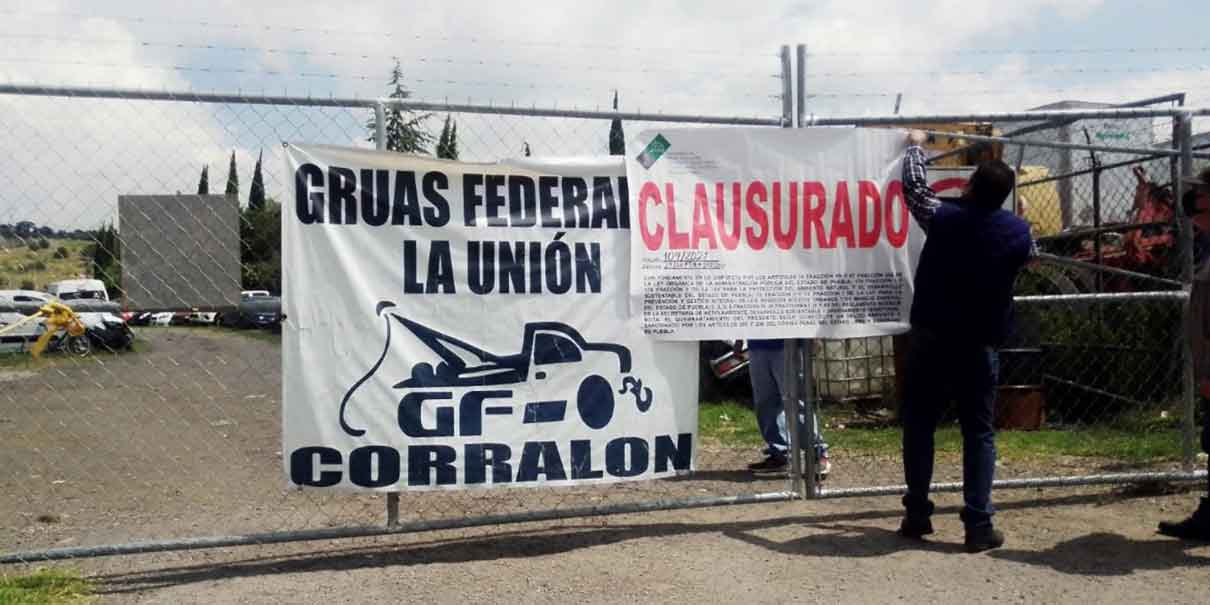 Clausuran corralones en 5 municipios de Puebla; operaban sin permisos