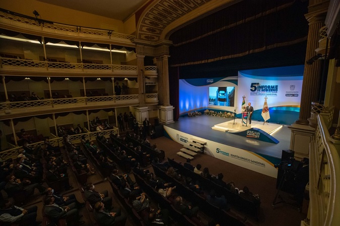 Rindió Martín Orozco su quinto informe como gobernador de Aguascalientes