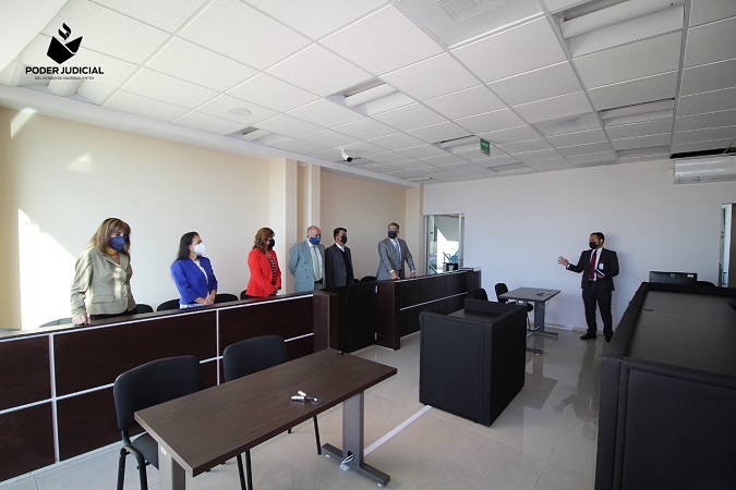 Magistrados visitan nuevos juzgados laborales en Aguascalientes