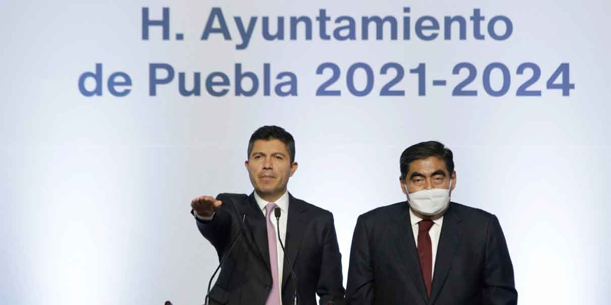 Eduardo Rivera inicia su gobierno municipal de Puebla con respaldo estatal y nacional