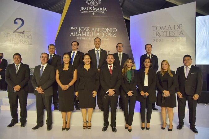 Rindió Toño Arámbula su segundo informe de gobierno como alcalde de Jesús María