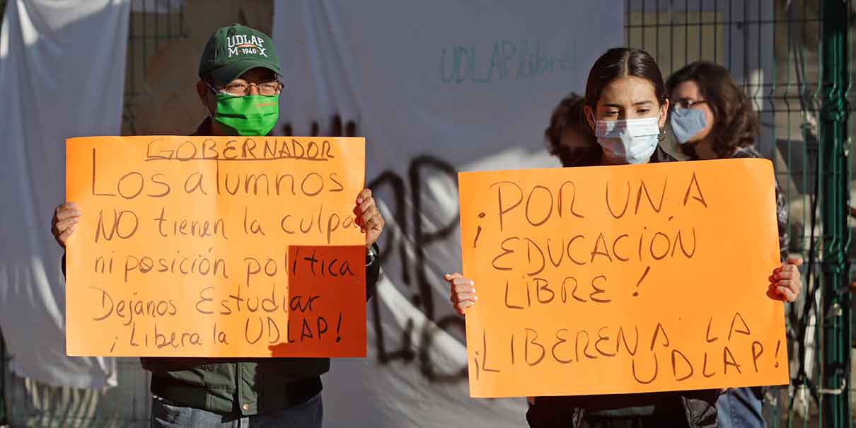 “Fuimos engañados” reclama comunidad Udlap; exigen liberen el campus