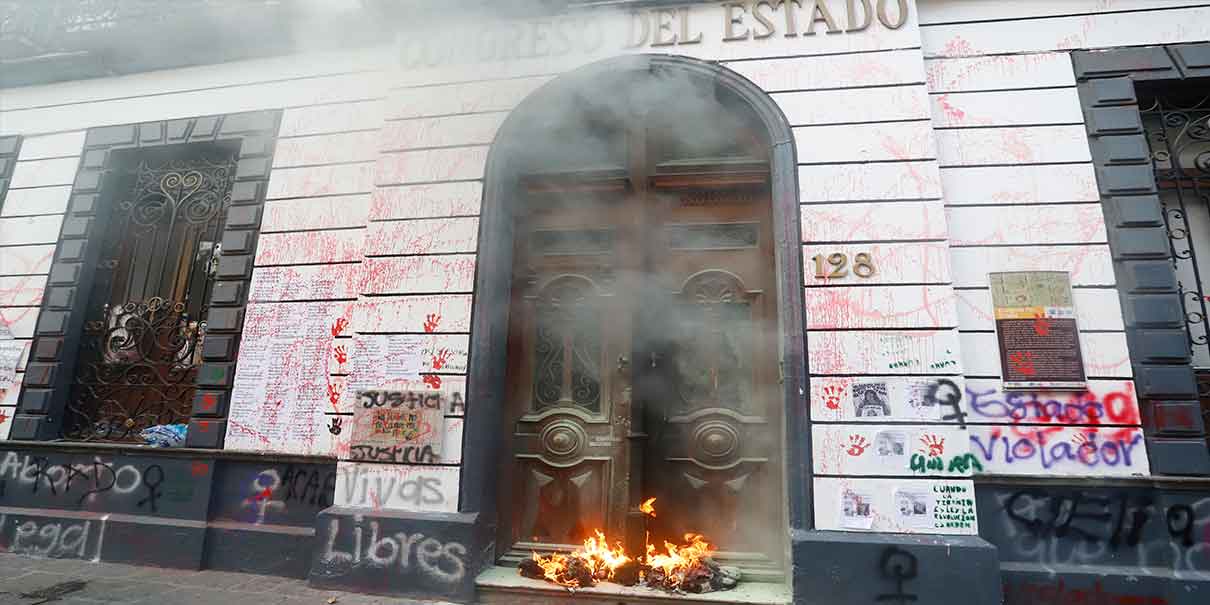Este año sí blindan la sede del Congreso contra actos vandálicos de mujeres