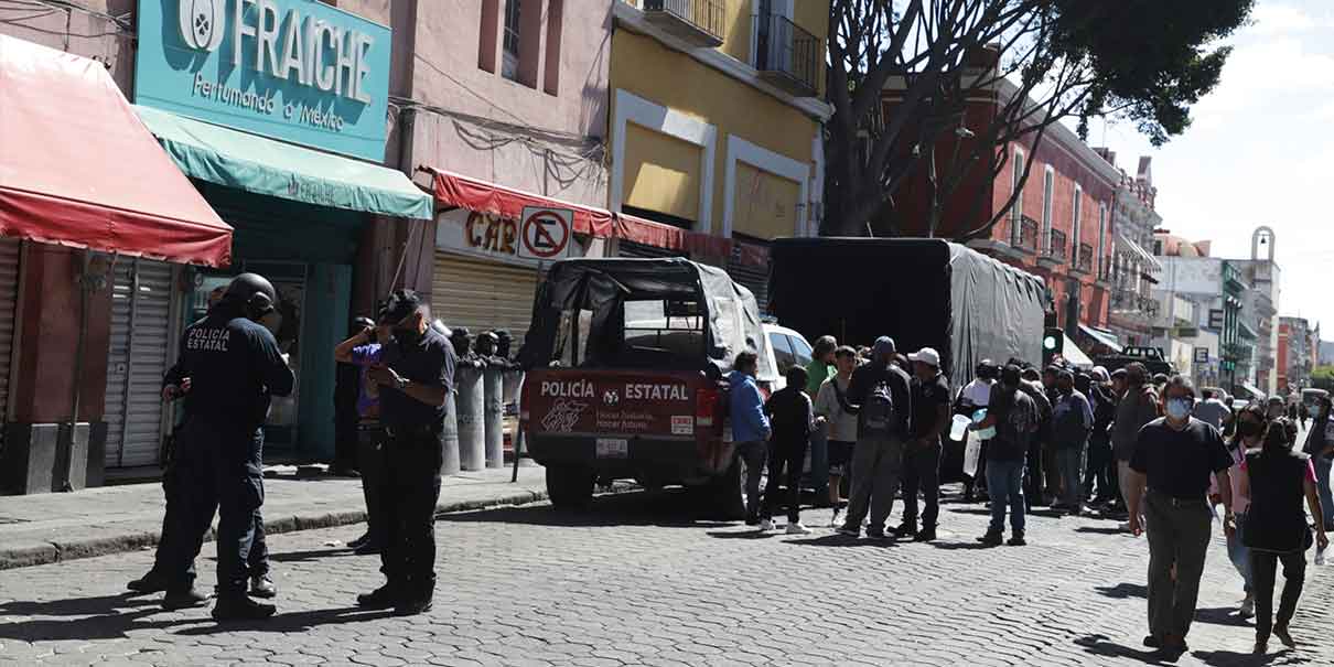 La regulación de ambulantes en el Centro Histórico de Puebla se va a lograr