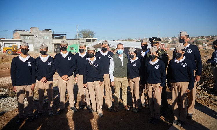 Inicia construcción del Bachillerato Militarizado Oriente en Aguascalientes