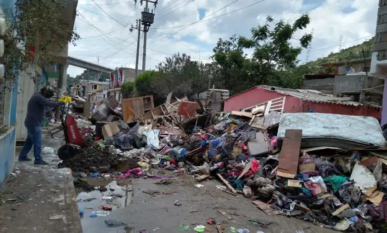 Damnificados por la inundación en Tula, sin poder recuperarse