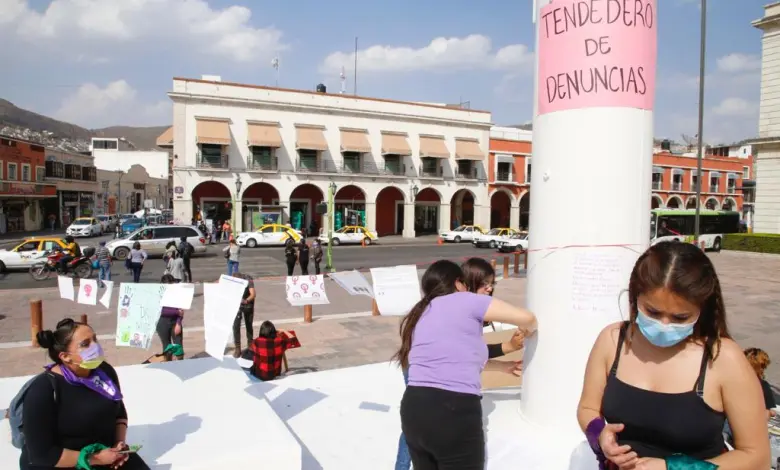 tendedero exhiben acoso contra mujeres Hidalgo