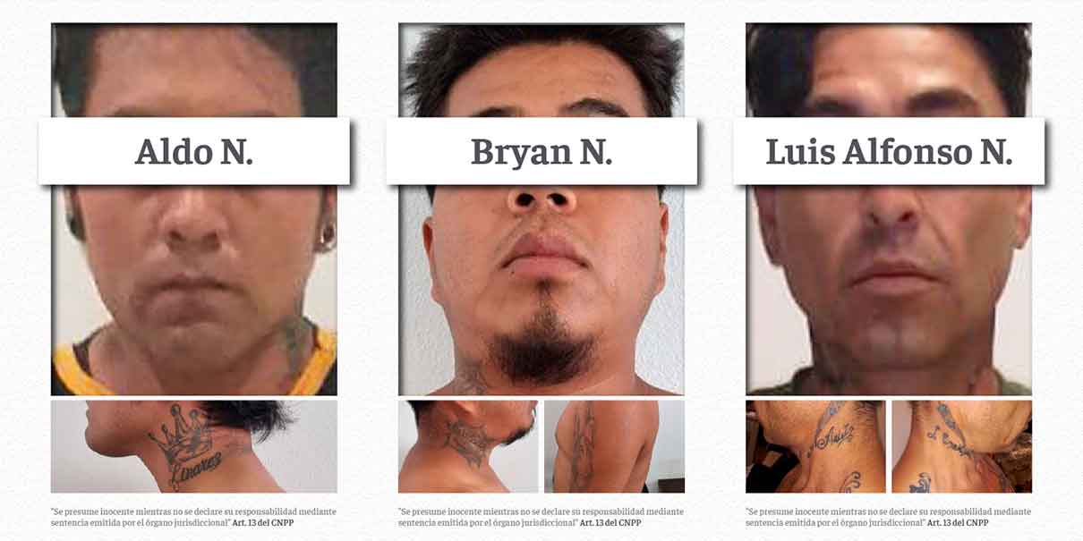 Detienen a los posibles involucrados en ejecución de 10 personas en Atlixco