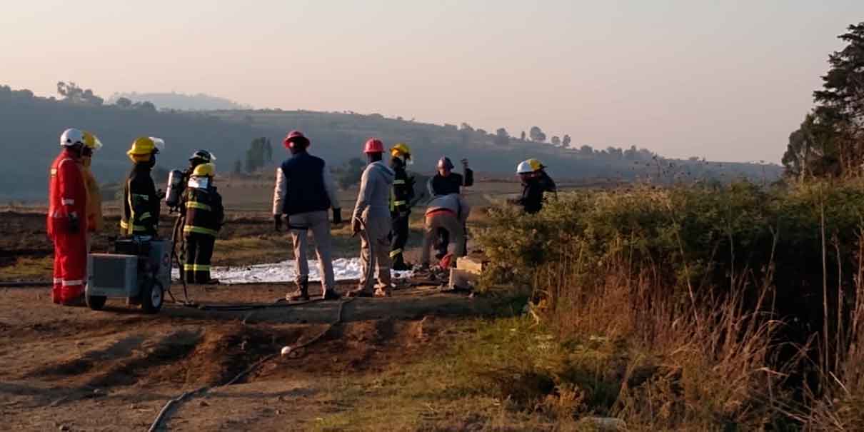 Tres tomas clandestinas de gas provocan fuga en Tlalancaleca