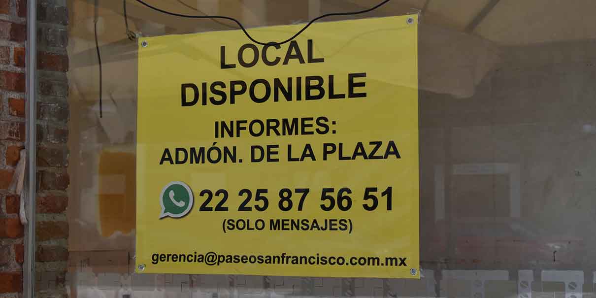 En Puebla, 2 mil empresas cerradas en dos años de pandemia Covid