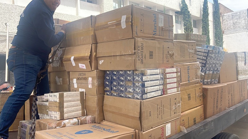 Decomisan millón y medio de cigarros de dudosa procedencia en Aguascalientes