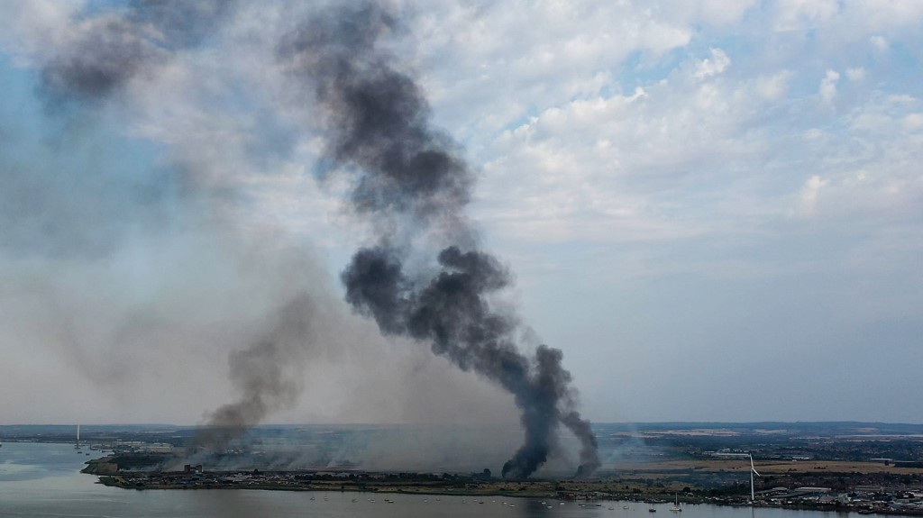 Incendio por olas de calor