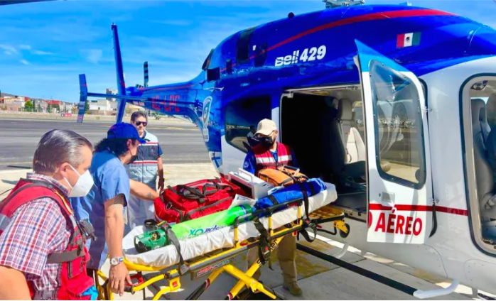 Tras accidente, trasladan vía aérea a niños de Pisaflores a Pachuca