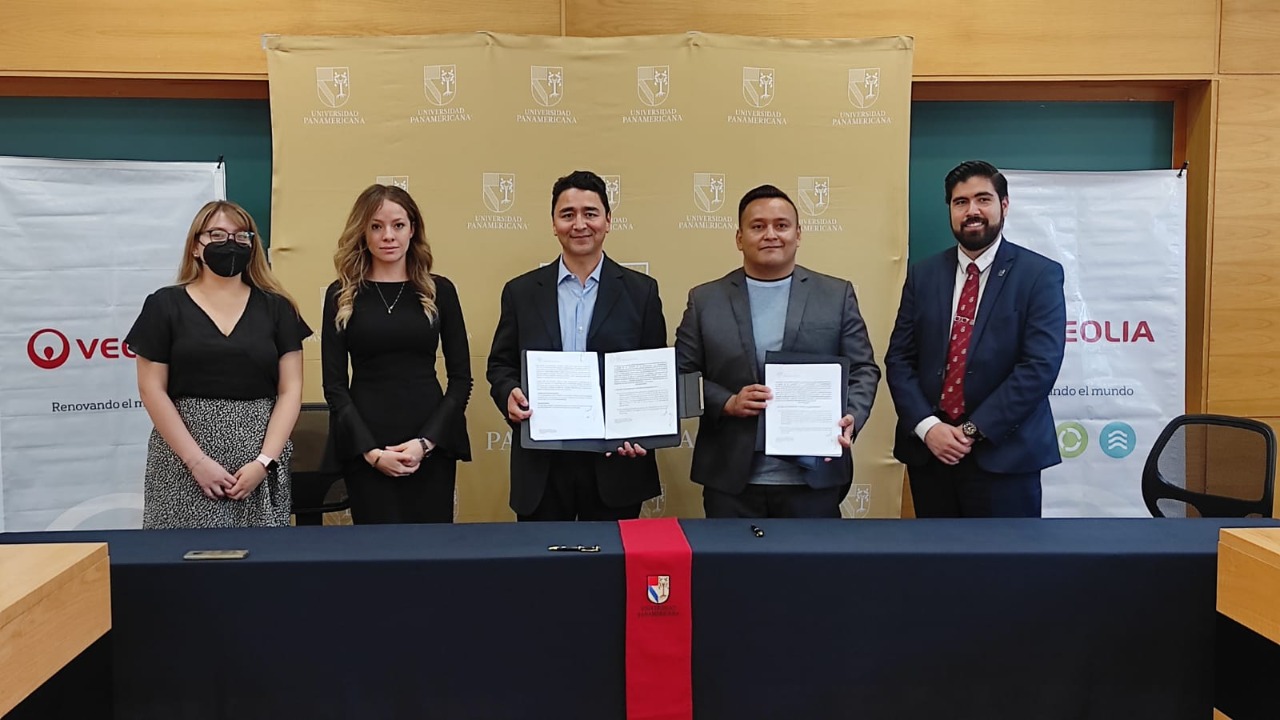 Veolia Aguascalientes firma convenio con la Universidad Panamericana