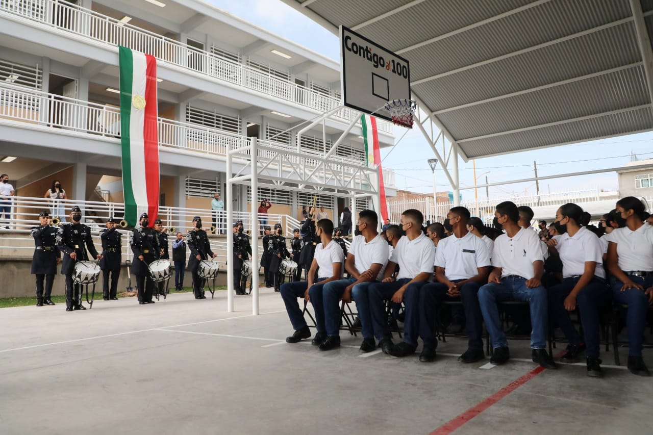 Gobernador de Aguascalientes inaugura el Bachillerato Militarizado “José María Chávez”