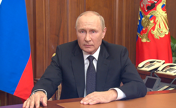 Con ceremonia y concierto, Putin ratificará anexión de territorios ucranianos