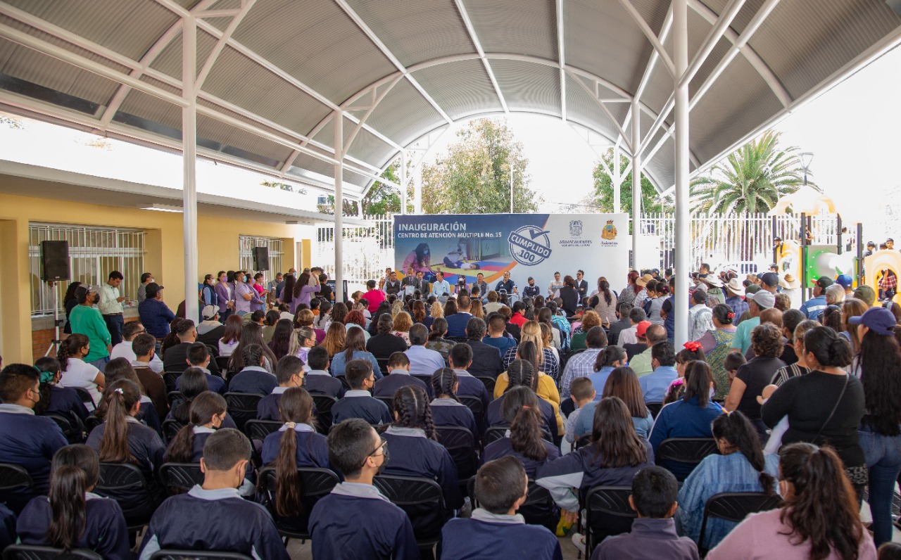Entregan Centro de Atención Múltiple en Asientos