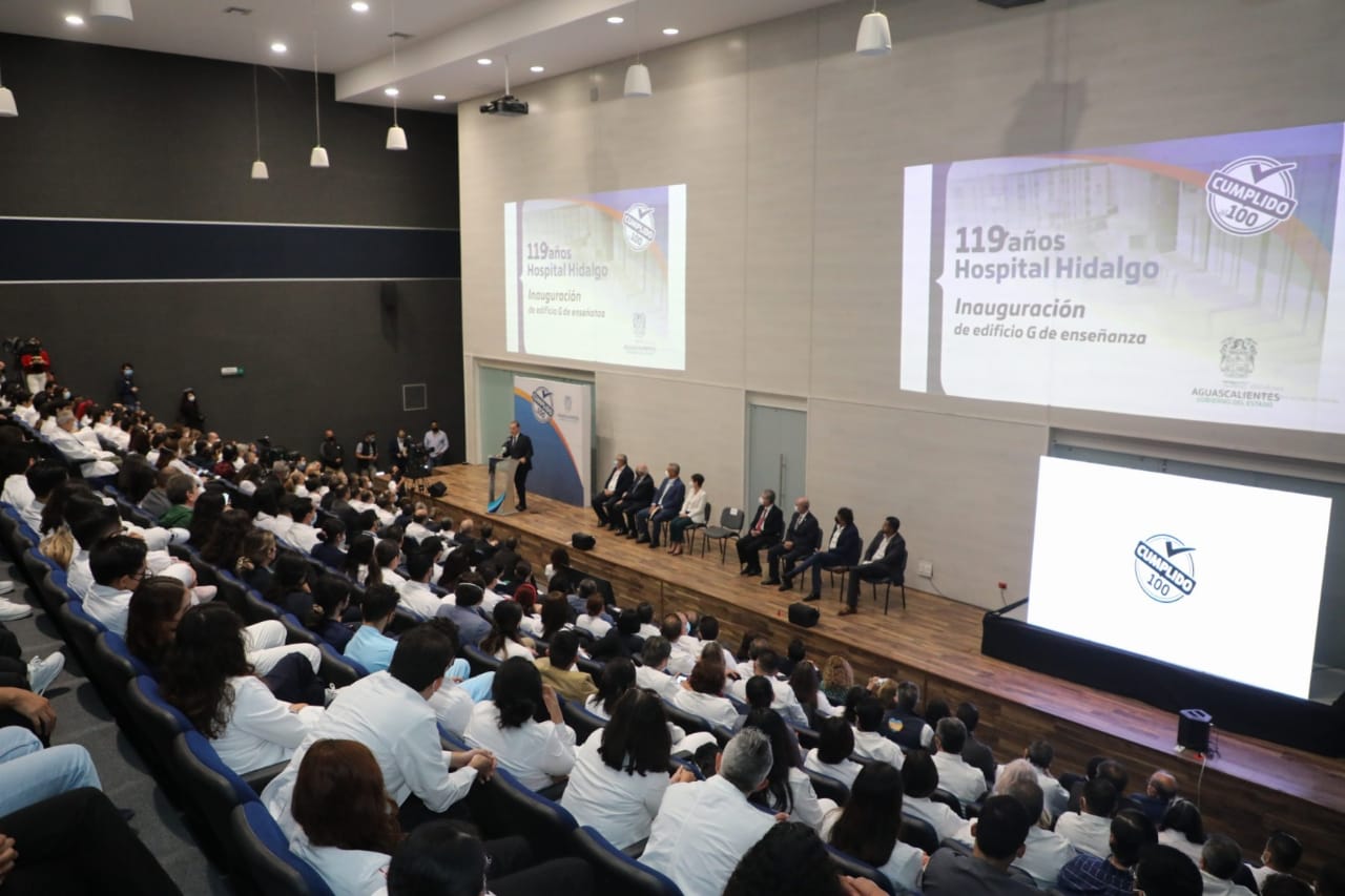 Inauguran edificio de enseñanza en el Centenario Hospital Miguel Hidalgo