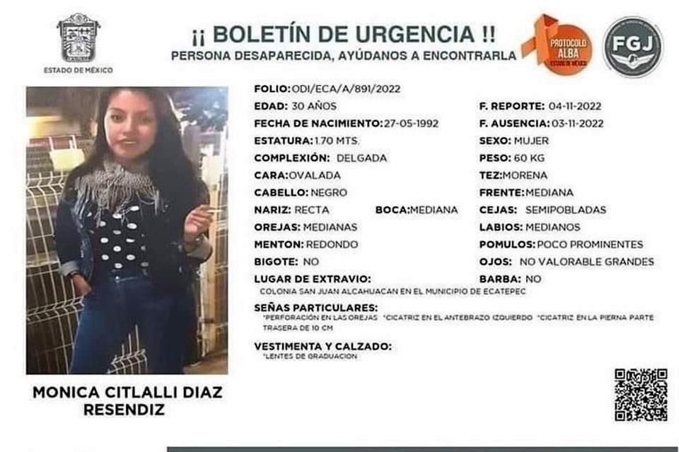 Confirman muerte de la maestra Mónica Citlalli