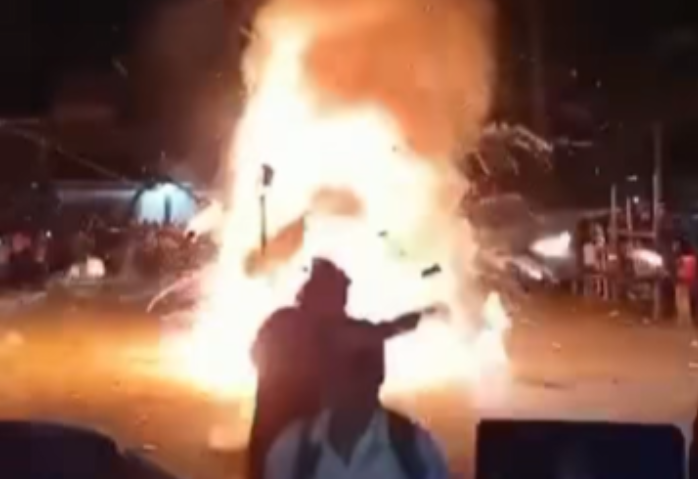 Dan de alta a 17 lesionados por fuegos artificiales en Huejutla