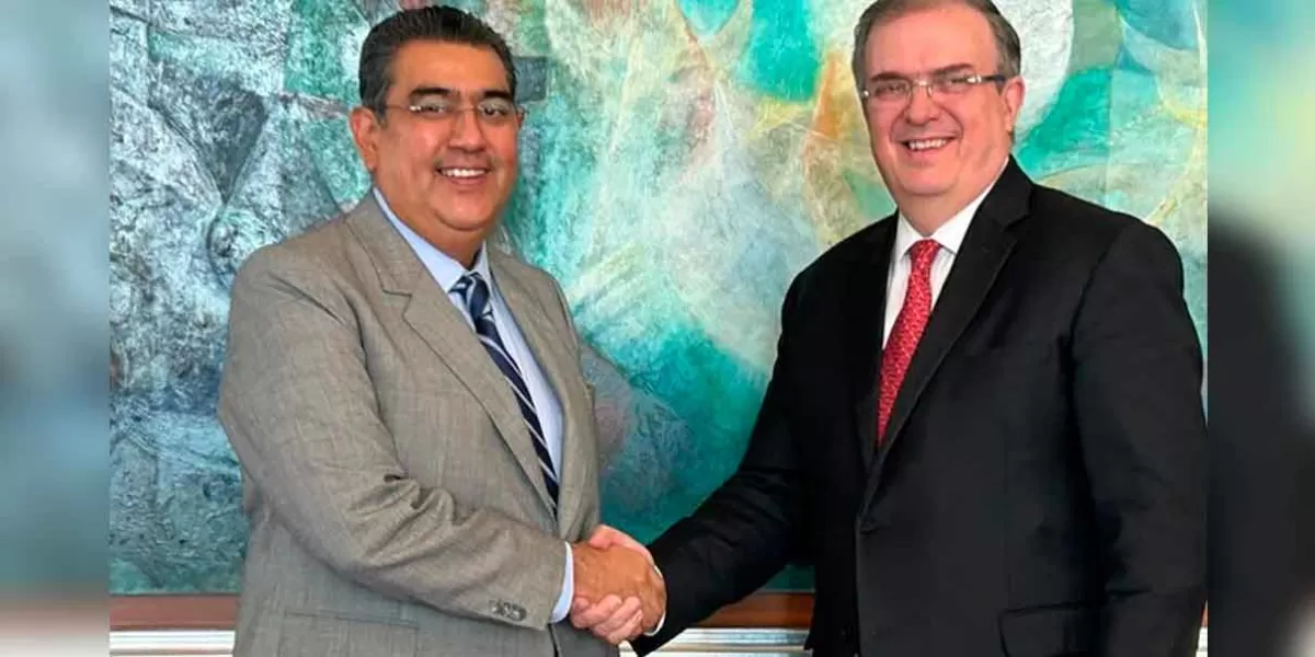 En reunión Céspedes-Ebrard acuerdan promoción de Puebla para inversiones internacionales