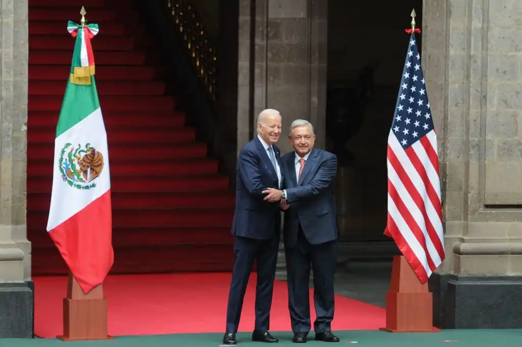 AMLO y Joe Biden migración