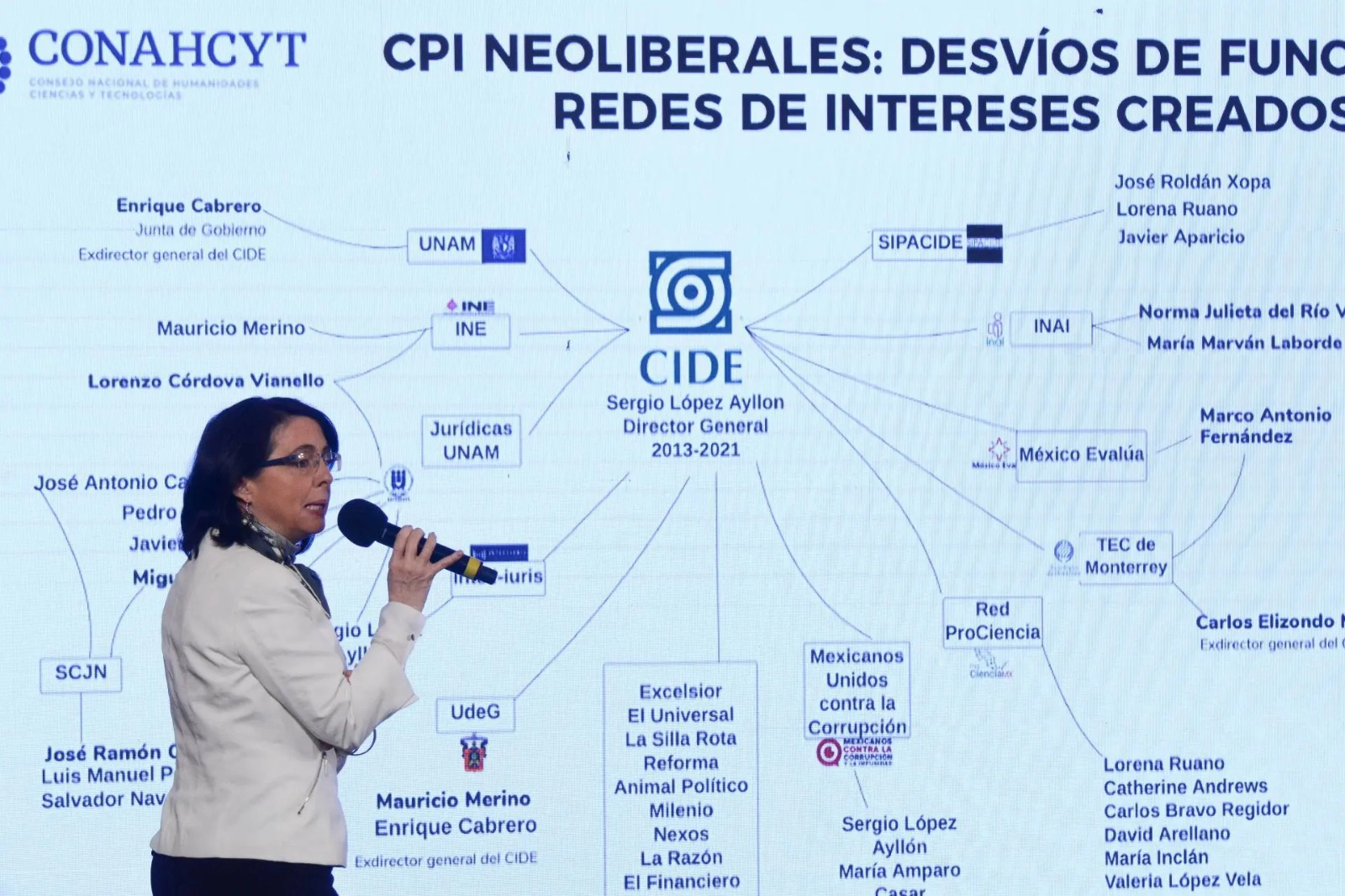 Álvarez-Buylla, titular del Conacyt, acusó al CIDE de pertenecer a una red de intereses económicos para beneficio de académicos, investigadores y empresarios.
