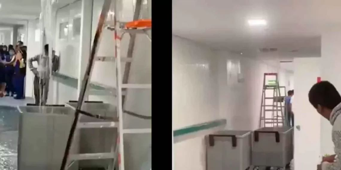 La inundación en hospital del IMSS Cuautlancingo fue por un descuido, descartan falla en construcción