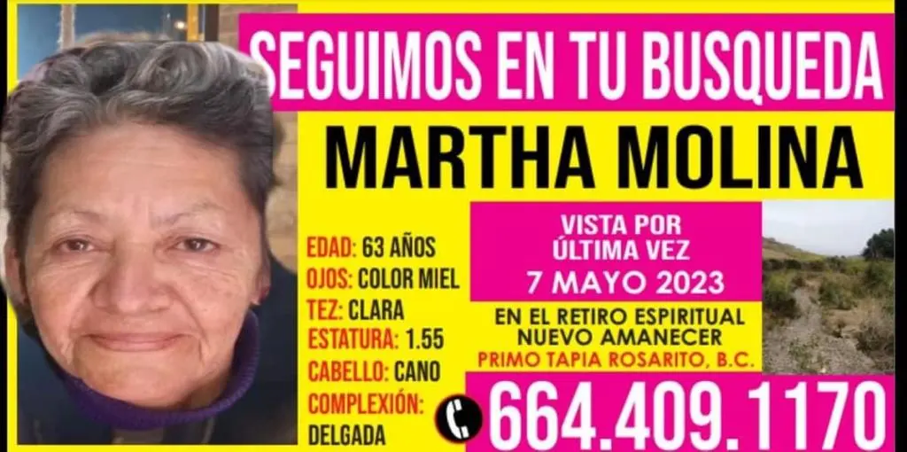 Martha desapareció en un &#8220;retiro espiritual&#8221; en Baja California, su familia la busca