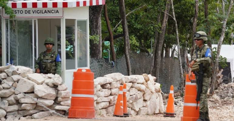Un militar fue detenido por disparar contra un trabajador del tramo 7 del Tren Maya.