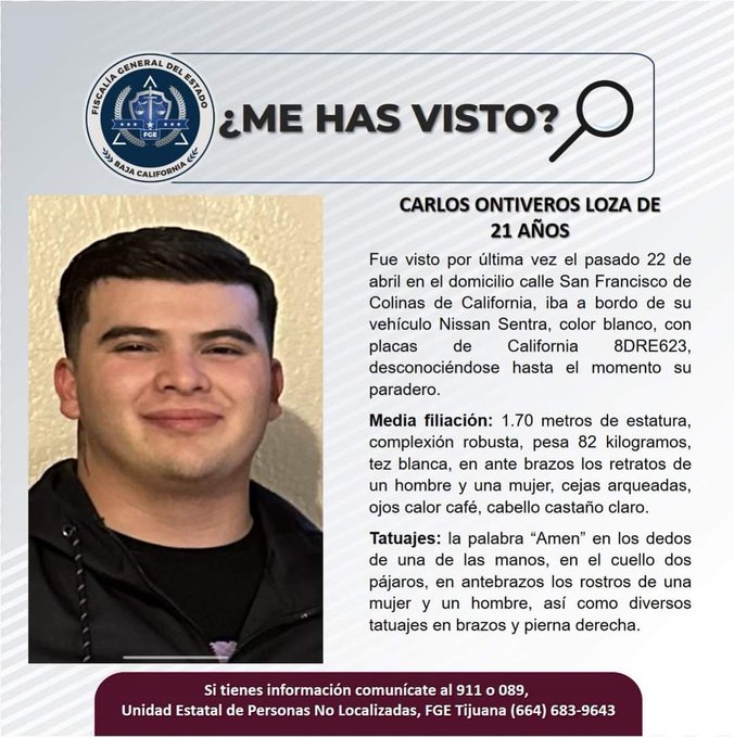 Buscan hijo de la ex fiscal de desaparecidos en Tijuana, Baja California