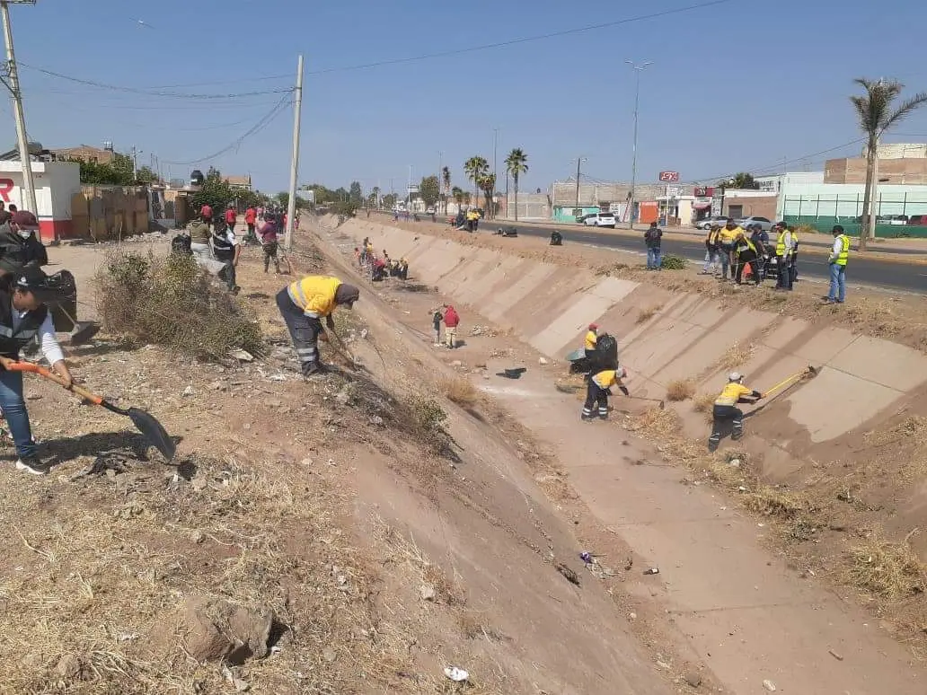 Realizan actividades preventivas a temporada de lluvias
