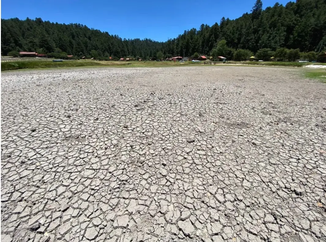 Por estiaje y altas temperaturas se seca la presa del parque ecoturístico El Cerezo