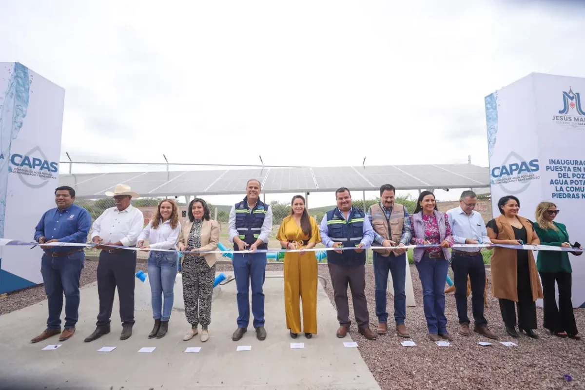 Inauguran pozo con tecnología solar en Jesús María