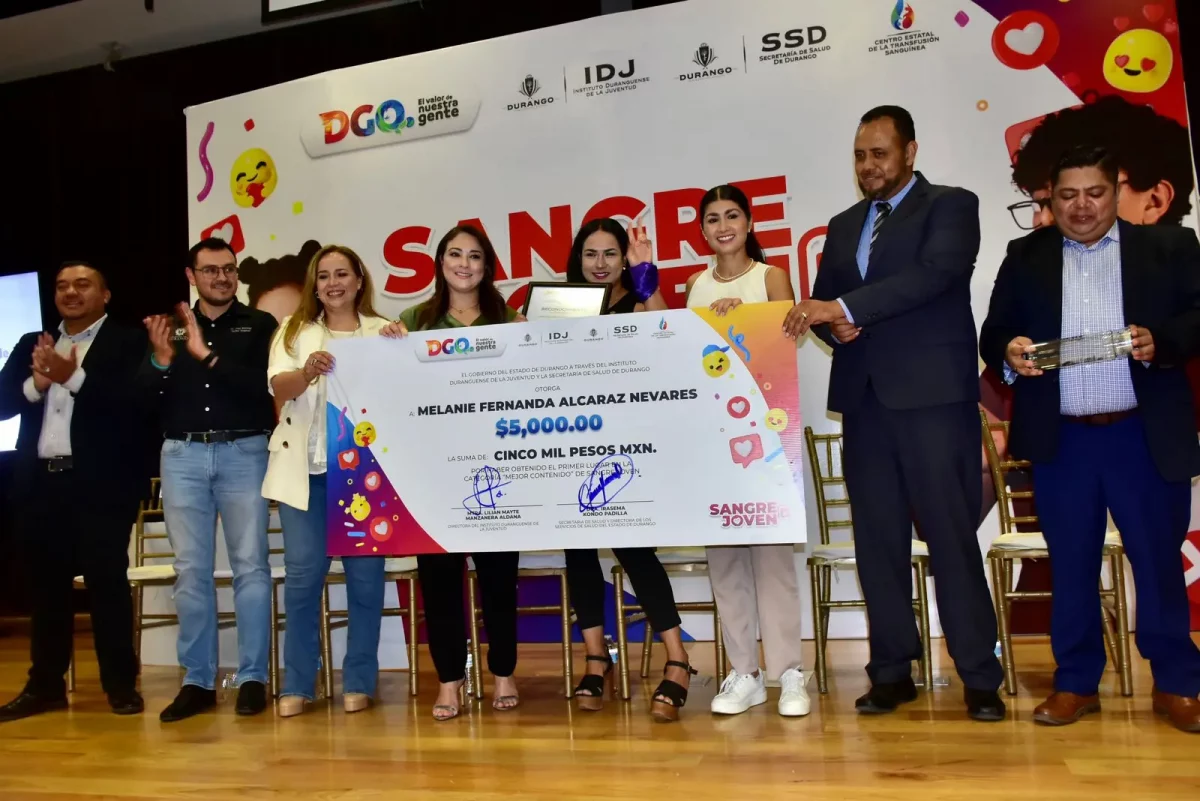 Durango 1° lugar a nivel nacional en donación altruista de sangre   
