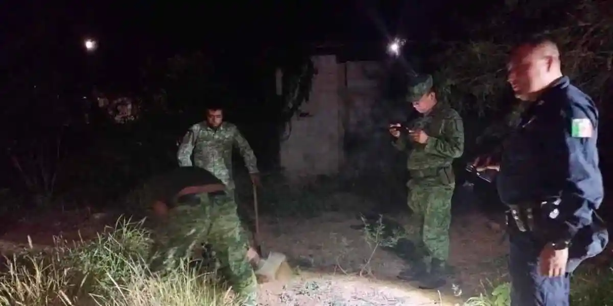 Hallan granada de fragmentación en Ajalpan